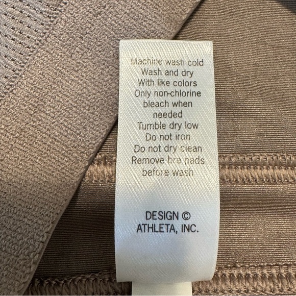 Athleta Tan Seamless Sports Bra size medium - Picture 9 of 11